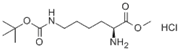 Picture of (2S)-2-amino-6-[(tert-butoxycarbonyl)amino]hexanoate hydrochloride;