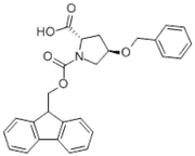 Picture of 1,2-Pyrrolidinedicarboxylic acid, 4-(phenylmethoxy)-, 1-(9H-fluoren-9-ylmethyl) ester, (2S,4R)-