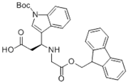 Picture of 1H-Indole-3-butanoic acid, 1-[(1,1-dimethylethoxy)carbonyl]-b-[[(9H-fluoren-9-ylmethoxy)carbonyl]amino]-, (bR)-