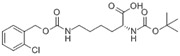 Picture of Boc-N'-(2-chloro-Cbz)-D-lysine; N-(tert-Butoxy)carbonyl-N'-(2-chlorobenzyloxycarbonyl)-D-lysine; D-Lysine, N6-[[(2-chlorophenyl)methoxy]carbonyl]-N2-[(1,1-dimethylethoxy)carbonyl]-