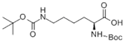 Picture of (S)-2,6-Bis(tert-butyloxycarbonylamino)hexanoic acid; Di(N-Boc)-L-lysine; Di-tert-butoxycarbonyl-L-lysine