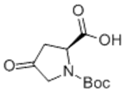 Picture of (2S)-1-(tert-Butoxycarbonyl)-4-oxo-2-pyrrolidinecarboxylic acid; 1-(tert-Butoxycarbonyl)-4-oxo-L-proline; N-tert-Butoxycarbonyl-4-keto-L-proline; N-tert-Butoxycarbonyl-4-oxo-L-proline