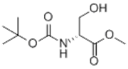 Picture of (R)-Methyl 2-(tert-butoxycarbonylamino)-3-hydroxypropanoate; tert-Butyl [(R)-1-(methoxycarbonyl)-2-hydroxyethyl]carbamate