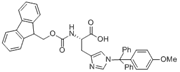 Picture of (S)-2-((((9H-fluoren-9-yl)methoxy)carbonyl)((4-methoxyphenyl)diphenylmethyl)amino)-3-(1H-imidazol-4-yl)propanoic acid