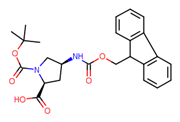 Picture of (2S,4S)-4-(((9H-fluoren-9-yl)methoxy)carbonylamino)-1-(tert-butoxycarbonyl)pyrrolidine-2-carboxylic acid
