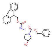 Picture of (2S,4S)-benzyl 2-((((9H-fluoren-9-yl)methoxy)carbonylamino)methyl)-4-hydroxypyrrolidine-1-carboxylate