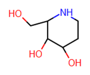 Picture of (2R,3R,4R)-2-(Hydroxymethyl)piperidine-3,4-diol; (2R,3R,4R)-3,4-Dihydroxy-2-piperidinemethanol