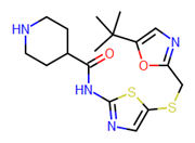 Picture of N-[5-[(5-tert-Butyl-1,3-oxazol-2-yl)methylsulfanyl]-1,3-thiazol-2-yl]piperidine-4-carboxamide