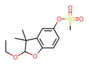 Picture of (2-ethoxy-3,3-dimethyl-2H-1-benzofuran-5-yl) methanesulfonate