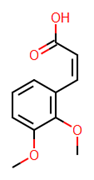 Picture of (2E)-3-(2,3-dimethoxyphenyl)-2-propenoic acid