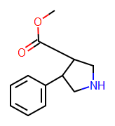 Picture of Trans-methyl 4-phenylpyrrolidine-3-carboxylate