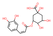 Picture of (1S,3R,4R,5R)-3-[(E)-3-(3,4-DIHYDROXY-PHENYL)-ACRYLOYLOXY]-1,4,5-TRIHYDROXY-CYCLOHEXANECARBOXYLIC ACID