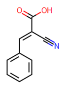 Picture of (2E)-2-cyano-3-phenyl-2-propenoic acid