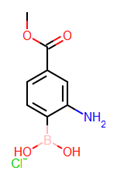 Picture of (2-AMINO-4-METHOXYCARBONYLPHENYL)BORONIC ACID HYDROCHLORIDE