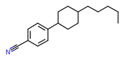 Picture of trans-4-pentylcyclohexyl-4'-benzonitrile