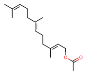 Picture of (2E,6E)-3,7,11-trimethyl-2,6,10-dodecatrienyl acetate
