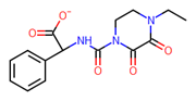 Picture of (2R)-2-[(4-ETHYL-2,3-DIOXOPIPERAZINYL)CARBONYLAMINO]-2-PHENYLACETIC ACID