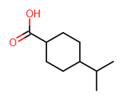 Picture of trans-4-isopropylcyclohexane carboxylic acid