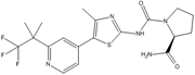 Picture of (2S)-N1-[4-Methyl-5-[2-(2,2,2-trifluoro-1,1-dimethylethyl)-4-pyridinyl]-2-thiazolyl]-1,2-pyrrolidinedicarboxamide
