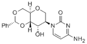 Picture of 1,5-anhydro-2-deoxy-2-(3,4-dihydro-2,4-dioxo-1(2H)-pyriMidinyl)-4,6-O-[(R)-phenylMethylene]-D-Altritol