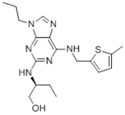 Picture of 1-Butanol, 2-[[6-[[(5-methyl-2-thienyl)methyl]amino]-9-propyl-9H-purin-2-yl]amino]-, (2R)-